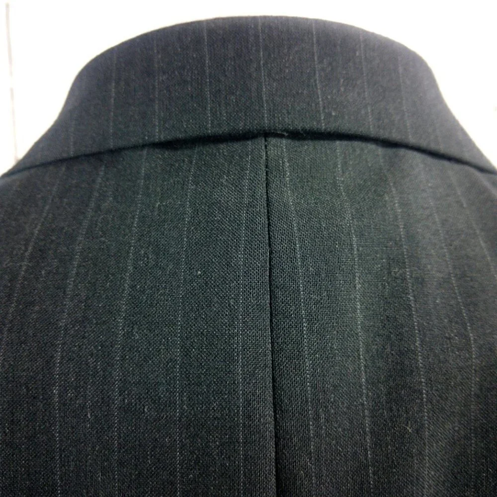 David Taylor Charcoal Striped Suit Blazer 42L